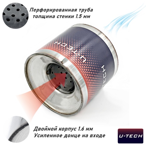 Коллекторный пламегаситель U-Tech 95x120 мм